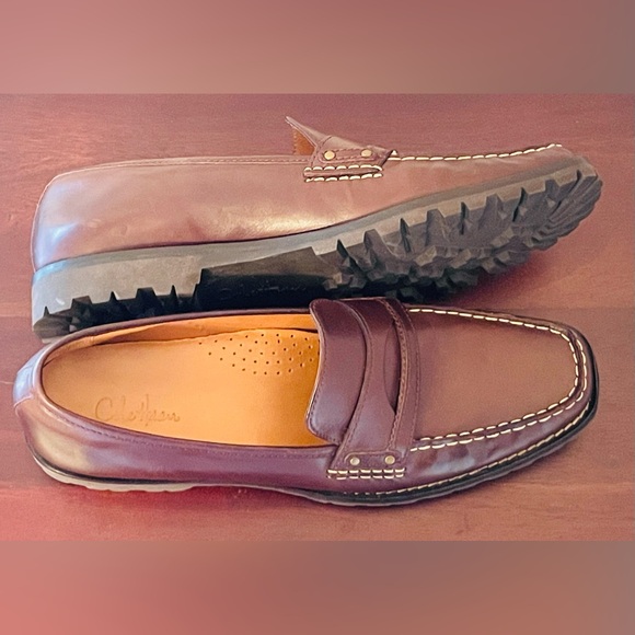 Cole Haan Daryl Penny Loafers Women’s 9AA Brown Leather Lug Sole Autumn D22817 - Picture 11 of 13